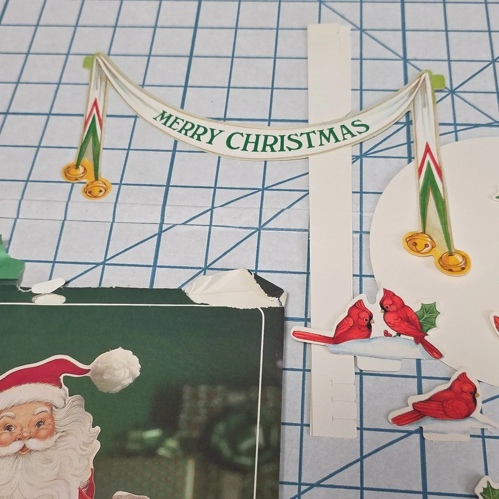 Hallmark Merry Santa Christmas Centerpiece in Red and White 14